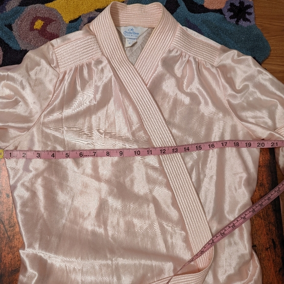 Vintage 1980s At Homewear Pink Lingerie Robe - Picture 13 of 13